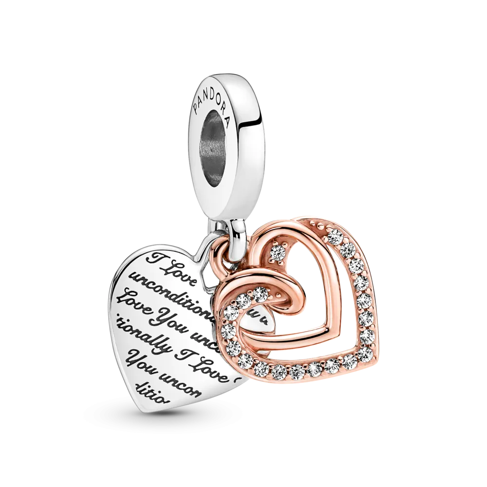 781062C01 Подвеска «Сплетенные сердца»