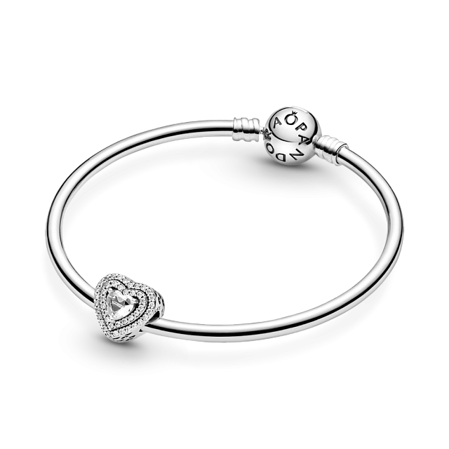 799218C01 Подвеска сверкающие сердечки, белое