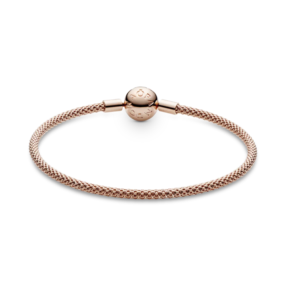 Браслет-бэнгл Moments плетеный в Pandora Rose