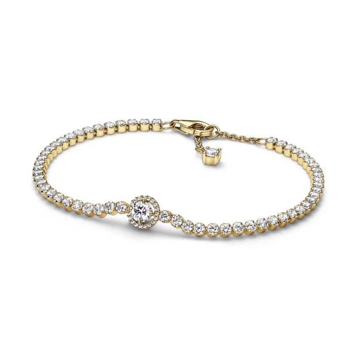 Теннисный браслет «Сверкающий ореол» в Pandora Shine