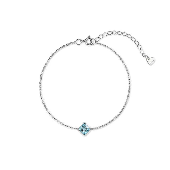 Браслет из серебра с топазом Sky Blue